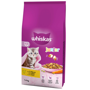 Whiskas - Croccantini Junior Pollo 1,40KG (Gatto) - 