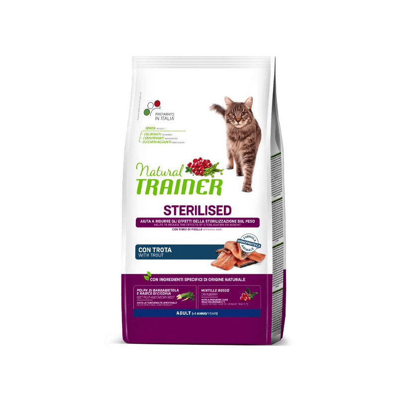 Trainer - Natural Adult Sterilised with Trout 1,50KG (Cat) Trainer - Natural Adult Sterilised with Trout 1,50KG (Cat)