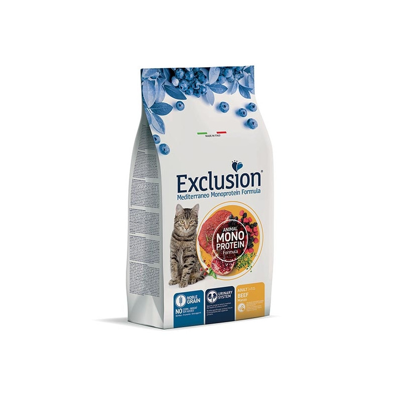 Exclusion - Mediterraneo Monoprotein Adult Beef 12KG (Cat)
