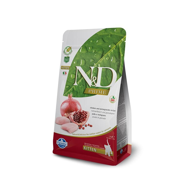 Farmina - Natural & Delicious Prime Kitten with Chicken and Melograno 5KG