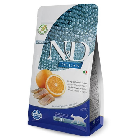 Farmina - Natural & Delicious Ocean con Aringa e Arancia 5KG (Gatto) - 