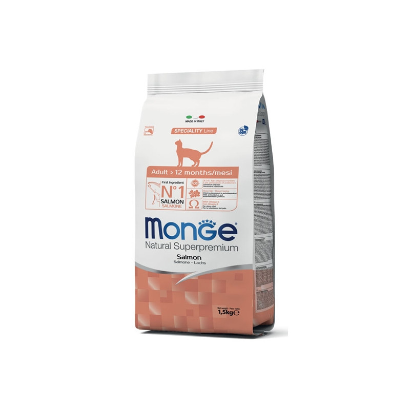 Monge - Natural Superpremium Adult with Salmon 10KG (Cat) Monge - Natural Superpremium Adult with Salmon 10KG (Cat)