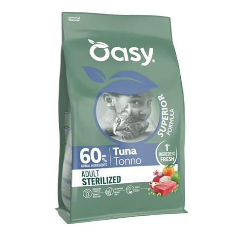 Oasy - Superior Formula Cat Adult Sterilised Tonno 6KG - 