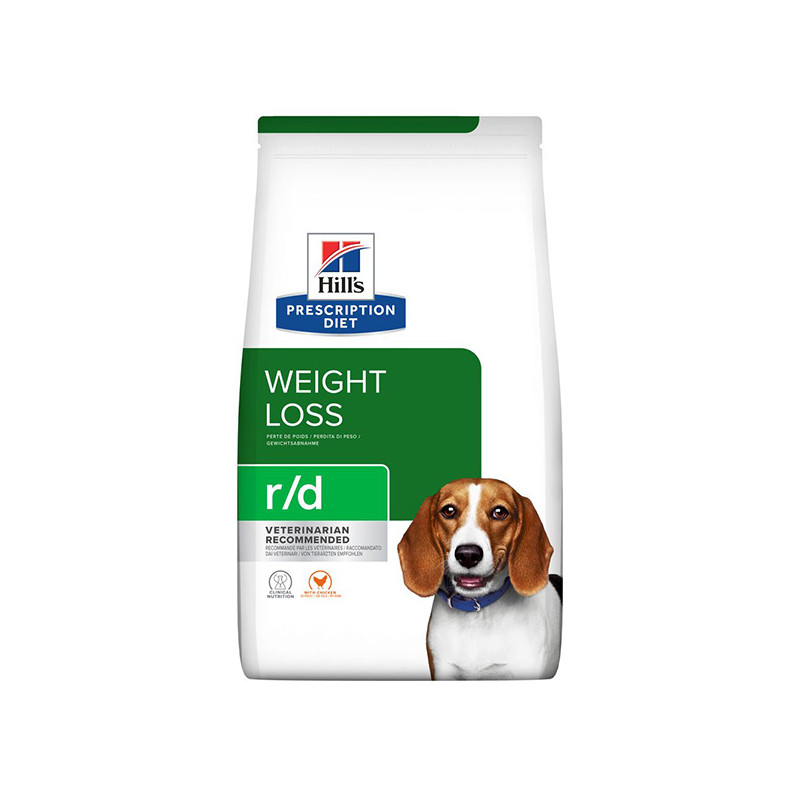 Hill's - Prescription Diet r/d avec Poulet - 1,5 kg (Chien) Hill's - Prescription Diet r/d avec Poulet - 1,5 kg (Chien)