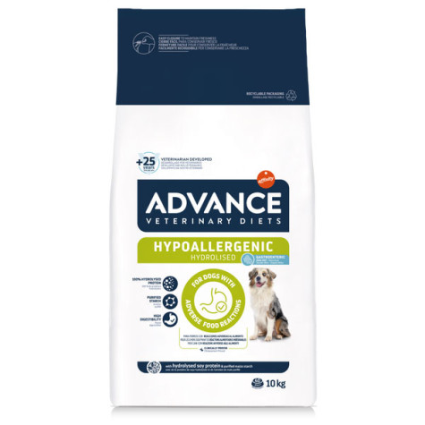 Advance - Veterinary Diet All Breeds Dog Hypoallergenic Soia - 10KG (Cane) - 