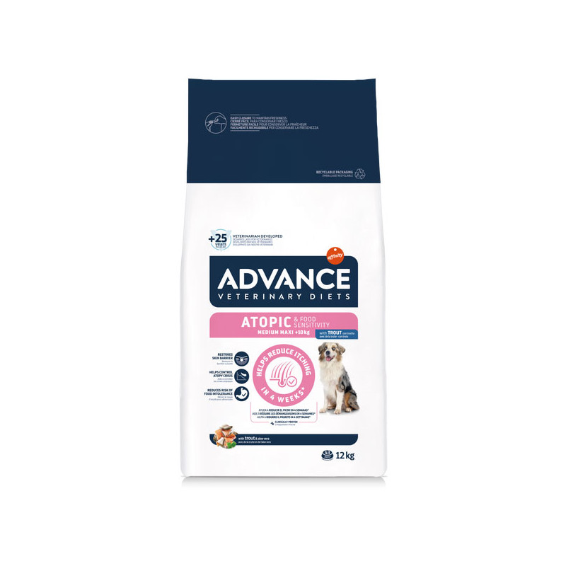 Advance - Veterinary Diet Medium - Maxi Dog Atopic & Food Sensitivity Trota - 12KG (Cane)