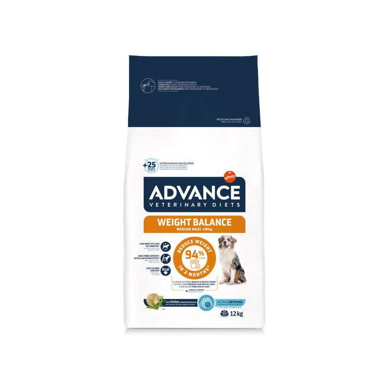 Advance - Veterinary Diet Medium - Maxi Dog Weight Balance Poulet 3 kg (Chien) Advance - Veterinary Diet Medium - Maxi Dog Weight Balance Poulet 3 kg (Chien)
