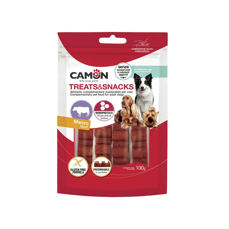 Camon - Snack Barretta di Manzo Porzionabile - 100GR (Cane) Camon - Snack Barretta di Manzo Porzionabile - 100GR (Cane)