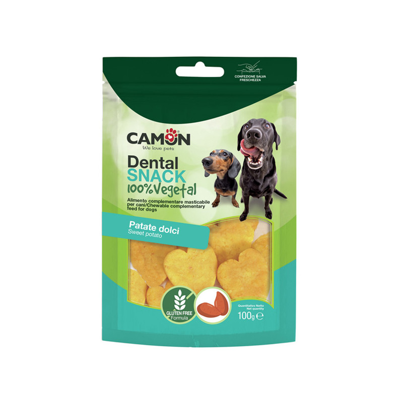 Camon - Snack Cuoricini con Patata Dolce - 100GR (Cane)