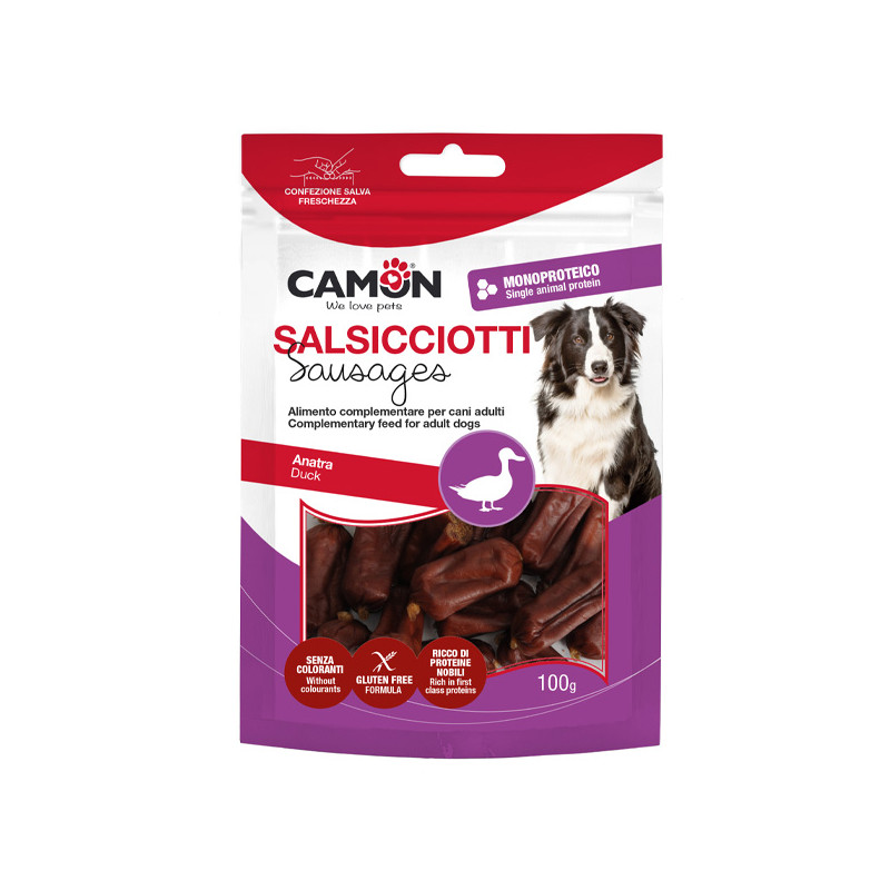 Camon - Snack Mini Salsicce Di Anatra - 100GR (Cane)