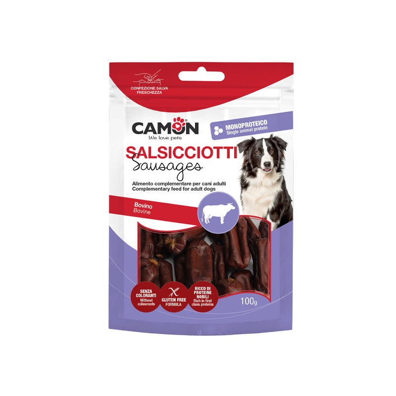Camon - Snack Mini Salsicce of Beef - 100GR (Dog) Camon - Snack Mini Salsicce of Beef - 100GR (Dog)