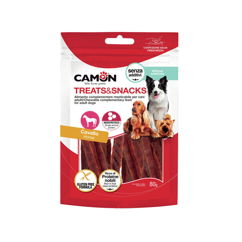 Camon - Snack Hunde Horse Strips - 80GR (Hund) Camon - Snack Hunde Horse Strips - 80GR (Hund)