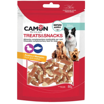 Camon - Treats & Snack Bocconcini di Anatra e Merluzzo - 80GR (Cane) - 