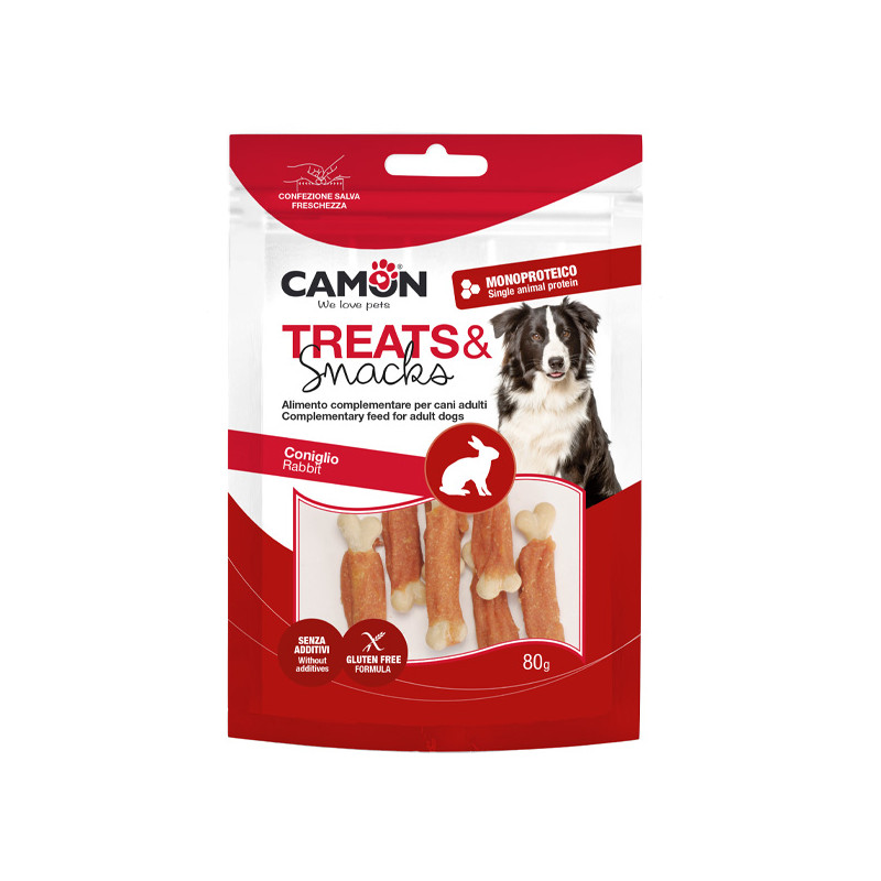 Camon - Treats & Snacks Ossicini Arrotolati mit Kaninchen - 80GR (Hund) Camon - Treats & Snacks Ossicini Arrotolati mit Kaninchen - 80GR (Hund)