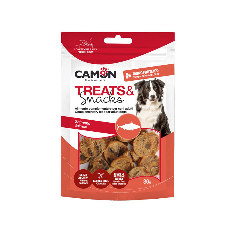 Camon - Treats & Snacks Monetine di Salmone - 80GR (Cane) Camon - Treats & Snacks Monetine di Salmone - 80GR (Cane)