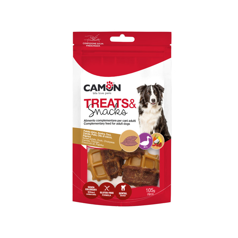 Camon - Treats & Snacks Waffle Mix of Gusti - 105GR (Dog) Camon - Treats & Snacks Waffle Mix of Gusti - 105GR (Dog)