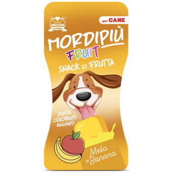Coltivia - Mordipiù Gelatino Fruit per Cane Mela e Banana - 50GR (Cane) - 