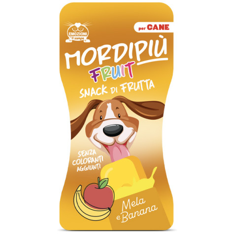 Coltivia - Mordipiù Gelatino Fruit per Cane Mela e Banana - 50GR (Cane) - 