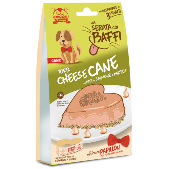 Coltivia - Serata Coi Baffi Torta Cheesecane al Salmone per Cani - 1 Box Completo (Cane) - 