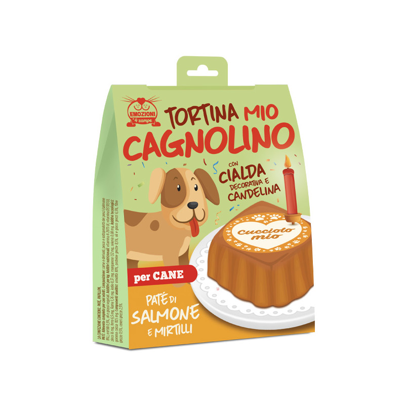 Coltivia - Tortina Mio Cagnolino with Salmon for Dogs Puppies - 1 Box Completo (Dog) Coltivia - Tortina Mio Cagnolino with Salmon for Dogs Puppies - 1 Box Completo (Dog)