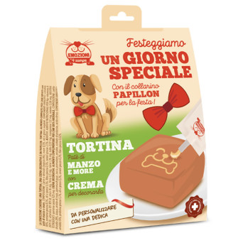 Coltivia - Un Giorno Speciale Kit per il Compleanno del Cane con Tortina Gusto Manzo - 1 Box Completo (Cane) - 
