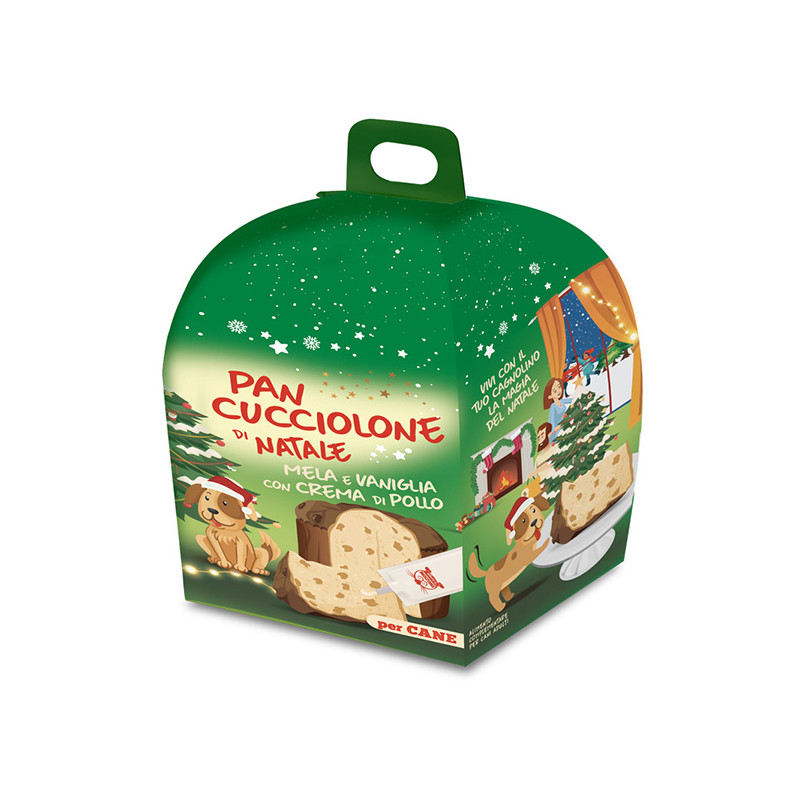 Coltivia - Pan Cucciolone Di Natale Pomme e Vaniglia avec Crème di Poulet pour Chiens 72 g (Chien) Coltivia - Pan Cucciolone Di Natale Pomme e Vaniglia avec Crème di Poulet pour Chiens 72 g (Chien)