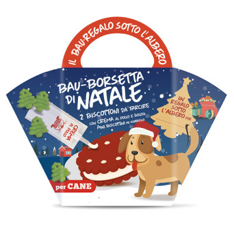 Coltivia - Bau-Borsetta di Natale Biscotti da Farcire per Cani - 67GR (Cane) - 