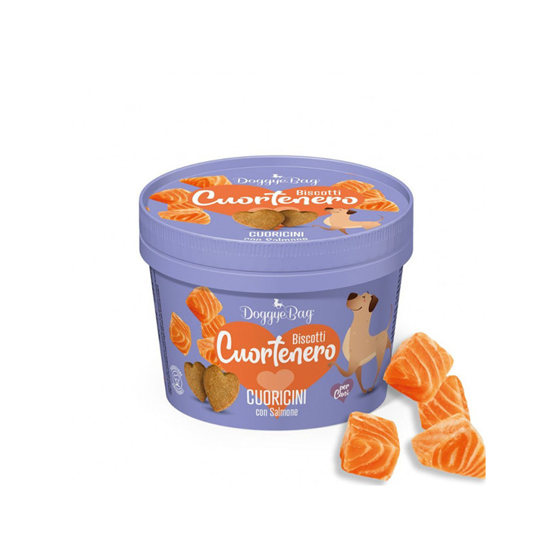 Doggye bag - Cuortenero Biscuits Cuoricini Low Grain with Salmon - 150GR (Dog) Doggye bag - Cuortenero Biscuits Cuoricini Low Grain with Salmon - 150GR (Dog)