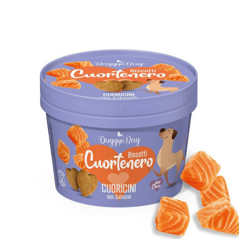 Doggye bag - Cuortenero Biscotti Cuoricini Low Grain al Salmone - 150GR (Cane) - 