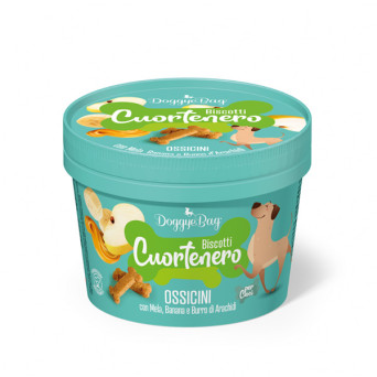 Doggye bag - Cuortenero Biscotti Ossicini Low Grain Mela Banana e Burro D'arachidi - 150GR (Cane) - 