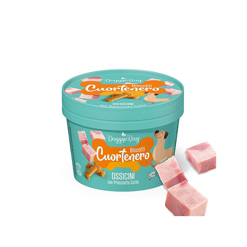 Doggye bag - Cuortenero Biscuits Ossicini Low Grain Prosciutto Cotto 150 g (Chien)