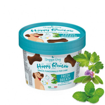 Doggye bag - Happy Routine Snack Funzionale Fresh Breath con Mentolo Prezzemolo e Salvia - 150GR (Cane) - 