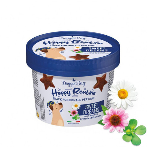Doggye bag - Happy Routine Snack Funzionale Sweet Dreams con Camomilla Griffonia ed Echinacea - 150GR (Cane) - 