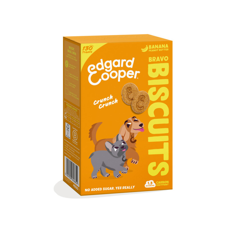 Edgard&Cooper - Biscuits pour Chiens Bravo Biscuits Banana e Burro di Arachidi 400 g (Chien) Edgard&Cooper - Biscuits pour Chiens Bravo Biscuits Banana e Burro di Arachidi 400 g (Chien)