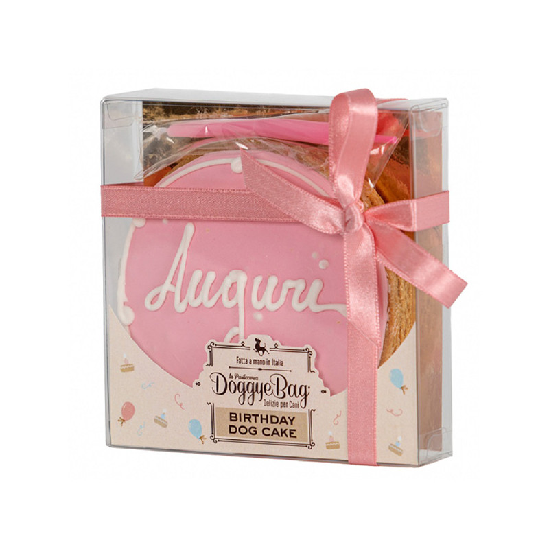 Doggye bag - Torta Birthday Dog Cake Rosa di Buon Compleanno per Cani - 120GR (Cane) Doggye bag - Torta Birthday Dog Cake Rosa di Buon Compleanno per Cani - 120GR (Cane)