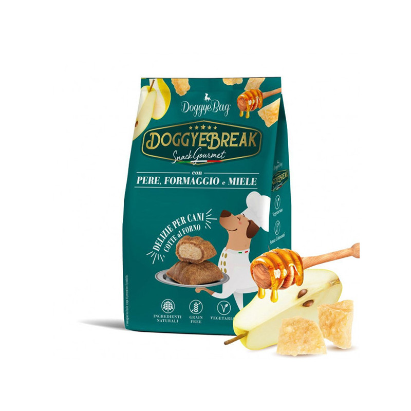 Doggye bag - DoggyeBreak Snack Vegetale avec Formaggio Pere e Miele 180 g (Chien)