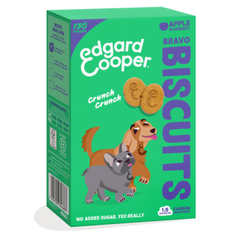 Edgard&Cooper - Biscotti per Cani Bravo Biscuits Mela e Mirtilli - 400GR (Cane) - 