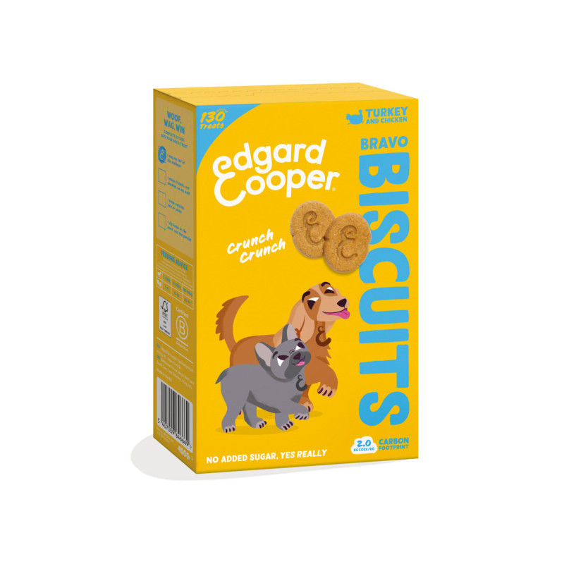 Edgard&Cooper - Biscuits for Dogs Bravo Biscuits Turkey and Chicken - 400GR (Dog) Edgard&Cooper - Biscuits for Dogs Bravo Biscuits Turkey and Chicken - 400GR (Dog)