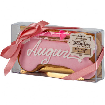 Doggye bag - Torta per Cani Birthday Bones Rosa - 85GR (Cane) - 
