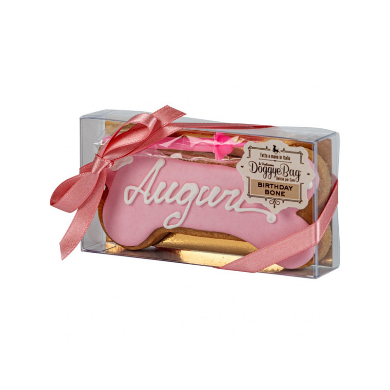 Doggye bag - Torta für Hunde Birthday Bones Rosa - 85GR (Hund) Doggye bag - Torta für Hunde Birthday Bones Rosa - 85GR (Hund)