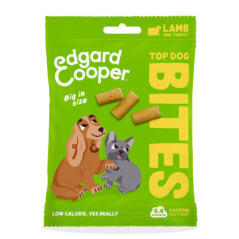 Edgard&Cooper - Snack Cani Bocconcini Top Dog Bites Agnello Small - 50Gr. Piccoli (Cane) - 
