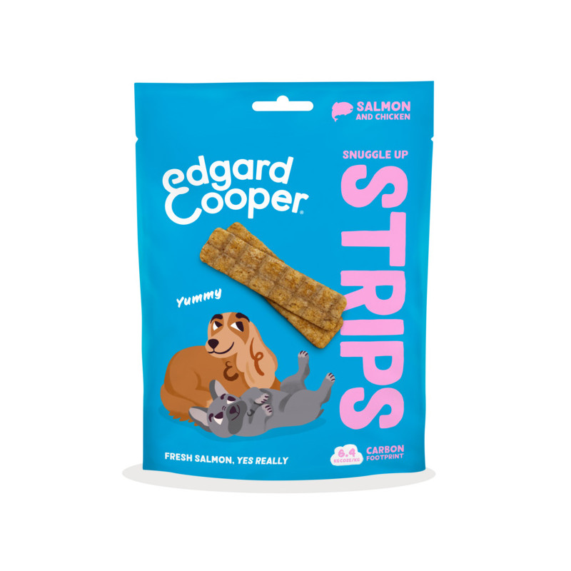 Edgard&Cooper - Striscette Snack Cani al Saumon e Poulet 75 g (Chien) Edgard&Cooper - Striscette Snack Cani al Saumon e Poulet 75 g (Chien)