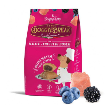 Doggye bag - DoggyeBreak Snack con Maiale e Frutti di Bosco - 180GR (Cane) - 