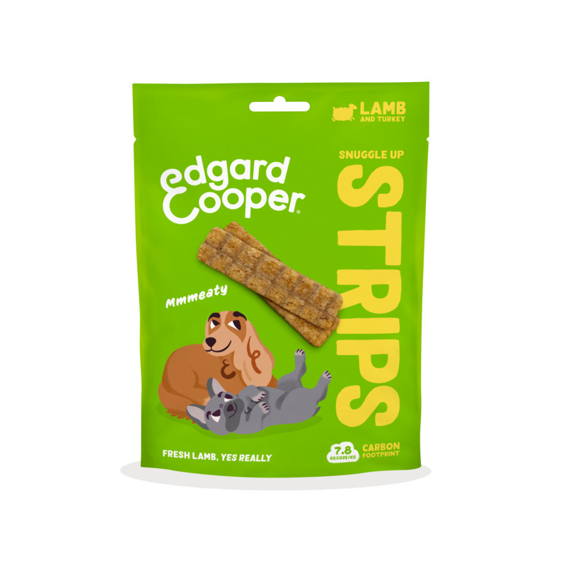 Edgard&Cooper - Striscette Snack Cani di Agnello e Tacchino - 75GR (Cane) Edgard&Cooper - Striscette Snack Cani di Agnello e Tacchino - 75GR (Cane)