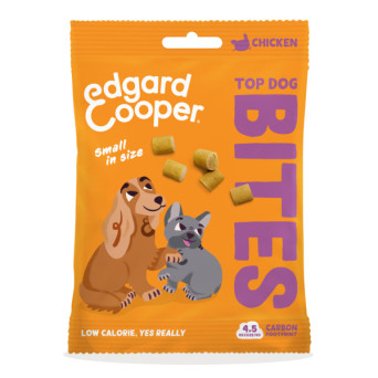 Edgard&Cooper - Snack Cani Bocconcini Top Dog Bites Pollo Small - 50Gr. Piccoli (Cane) - 