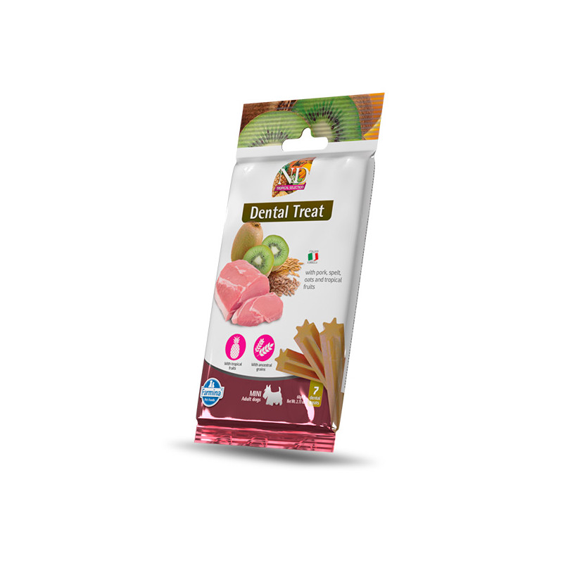 Farmina - Natural & Delicious Tropical Selection Adult Mini Dental Maiale - 60GR (Cane) Farmina - Natural & Delicious Tropical Selection Adult Mini Dental Maiale - 60GR (Cane)