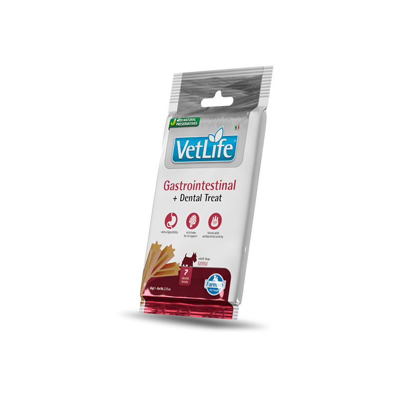 Farmina - Vet Life Dental Treat Dog Gastrointestinal Mini - 60GR (Cane) Farmina - Vet Life Dental Treat Dog Gastrointestinal Mini - 60GR (Cane)