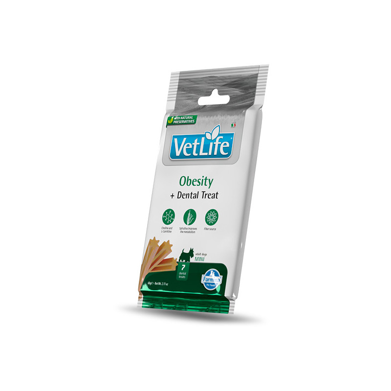 Farmina - Vet Life Dental Treat Dog Obesity Mini - 60GR (Hund) Farmina - Vet Life Dental Treat Dog Obesity Mini - 60GR (Hund)