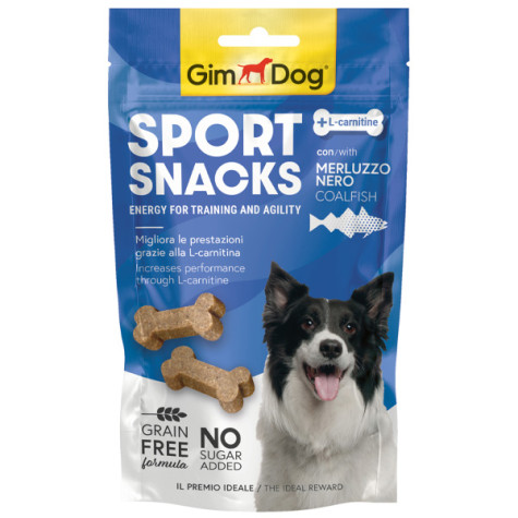 Gimborn Italia - GimDog Sport Snacks Ossicini Grain Free - 60GR - Agnello (Cane) - 