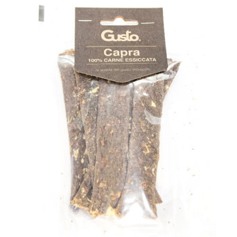Gusto - Strisce Snack 100% Carne Essiccata di Capra - 100GR (Cane) - 
